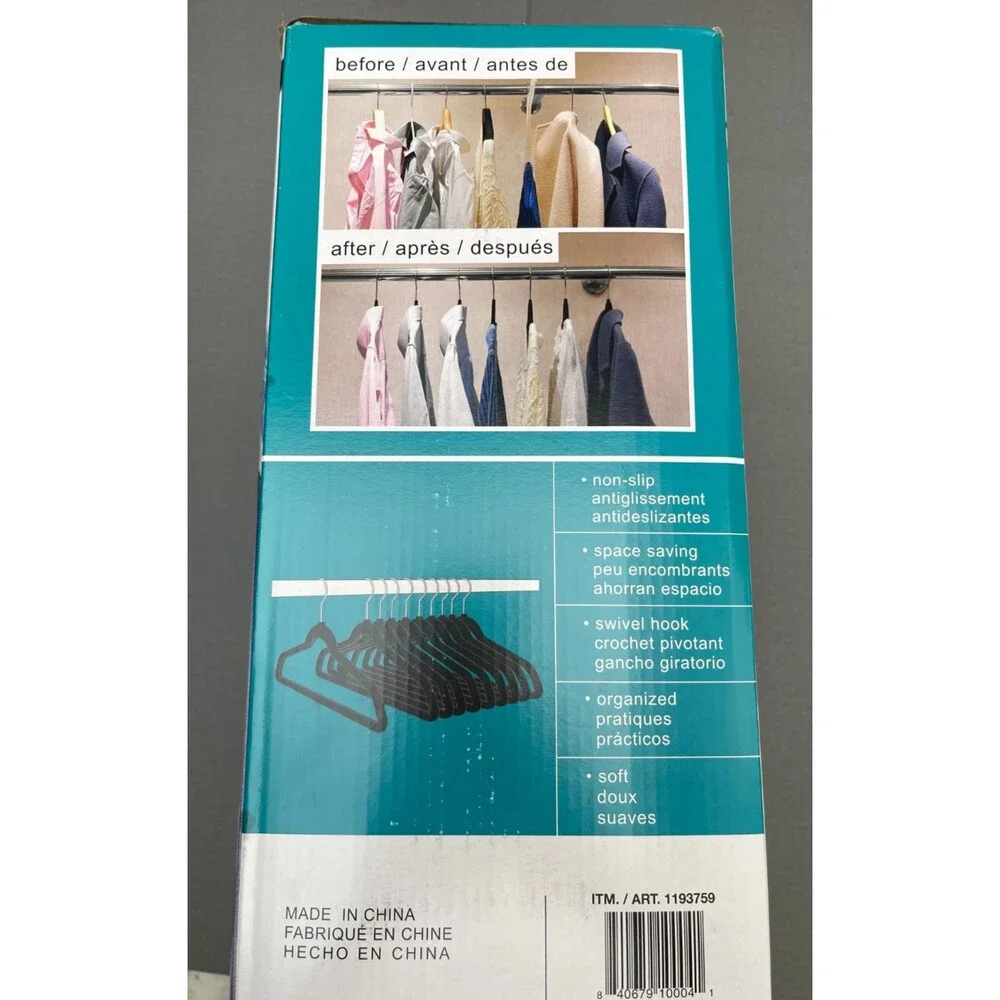 Velvet Hangers Cloths 50 Pack Premium Lightweight Space Saver Non Slip Hanger